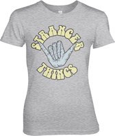 Stranger Things Dames Tshirt -XL- Dude Grijs