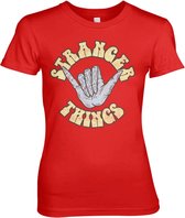 Stranger Things Dames Tshirt -XL- Dude Rood