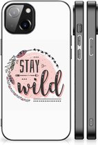 Siliconen Back Cover Geschikt voor 14 Telefoon Hoesje met Zwarte rand Boho Stay Wild