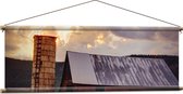 WallClassics - Affiche Textile - Verotte Barn - 120x40 cm Photo sur Textile