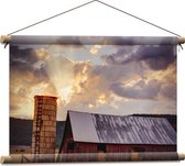 WallClassics - Affiche Textile - Verotte Barn - 60x40 cm Photo sur Textile