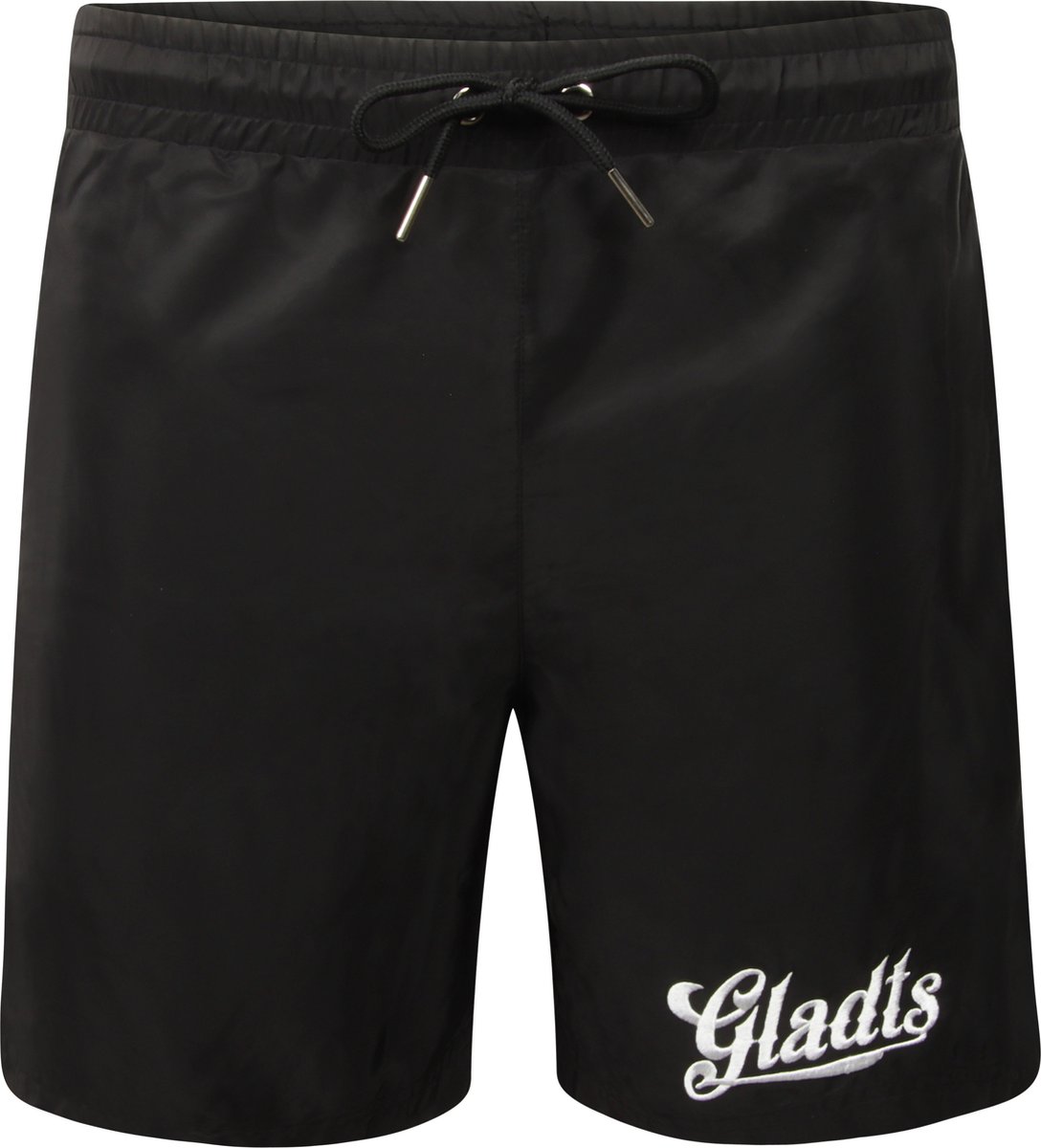 Gladts korte broek heren - korte broeken heren -zwembroek - zwart - Maat S  - zwembroek - zwemshort - heren - zwembroek - zwemkleding - zakken met ritssluiting.