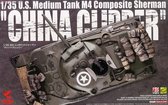 Asuka U.S. Medium Tank M4 Composite Sherman 'CHINA CLIPPER' + Tamiya lijm