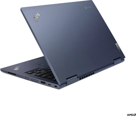 Lenovo ThinkPad C13 Yoga Gen 1 Chromebook AMD Ryzen™ 5 3500C 33,8 cm (13.3") Touchscreen Full HD 8 GB DDR4-SDRAM 128 GB SSD Wi-Fi 6 (802.11ax) ChromeOS Blauw