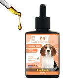 K9 Laboratories  Ontworming hond - voor honden van 10-25 kg - 30 ml - 100% natuurlijk - voor honden met spoelwormen, haakwormen, zweepwormen en lintworm