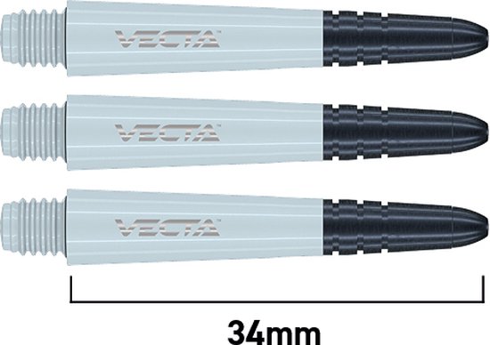 WINMAU - Vecta Dartschachten, Wit, Korte - 1 set per pakket (3 Dartschachten in totaal) van Winmau — afbeelding 5