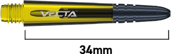 WINMAU - Vecta Dartschachten Geel, Korte - 1 set per pakket (3 Dartschachten in totaal) van Winmau — afbeelding 3