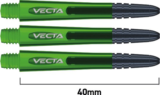 WINMAU - Vecta Dartschachten Groen, Medium - 1 set per pakket (3 Dartschachten in totaal) van Winmau — afbeelding 3