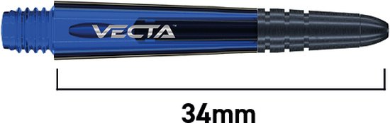 WINMAU - Vecta Dartschachten Blauw, Korte - 1 set per pakket (3 Dartschachten in totaal) van Winmau — afbeelding 2