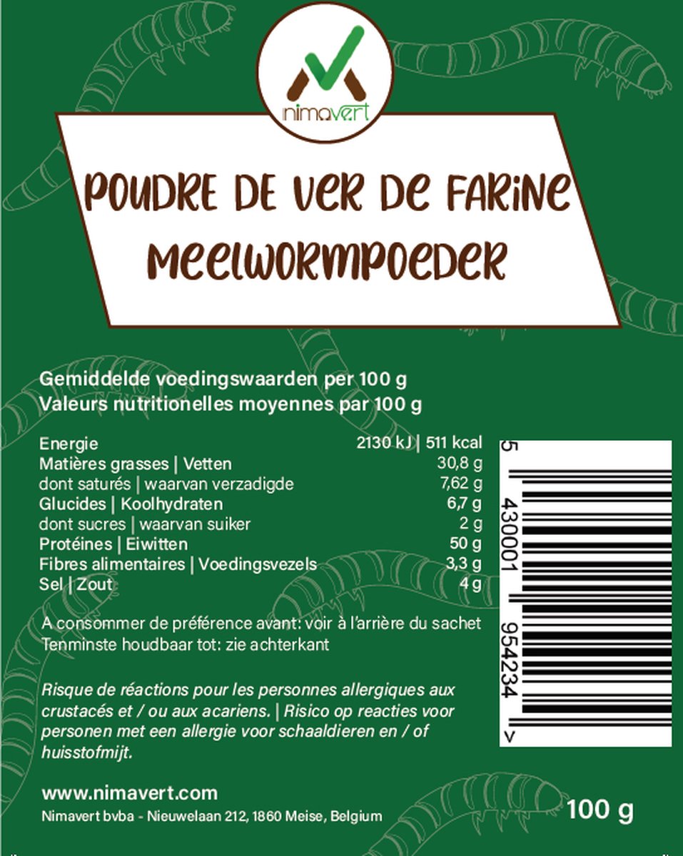Nimavert Meelwormpoeder 100g