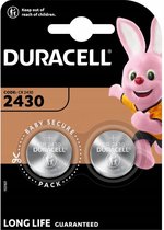 Pile bouton au lithium Duracell CR2430 3v - 2 pièces