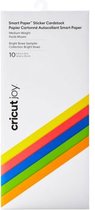 Cricut Joy Smart Sticker Cardstock - brightbow sampler - 14x33cm - 10 vellen