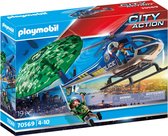 PLAYMOBIL City Action Politiehelikopter: parachute-achtervolging - 70569