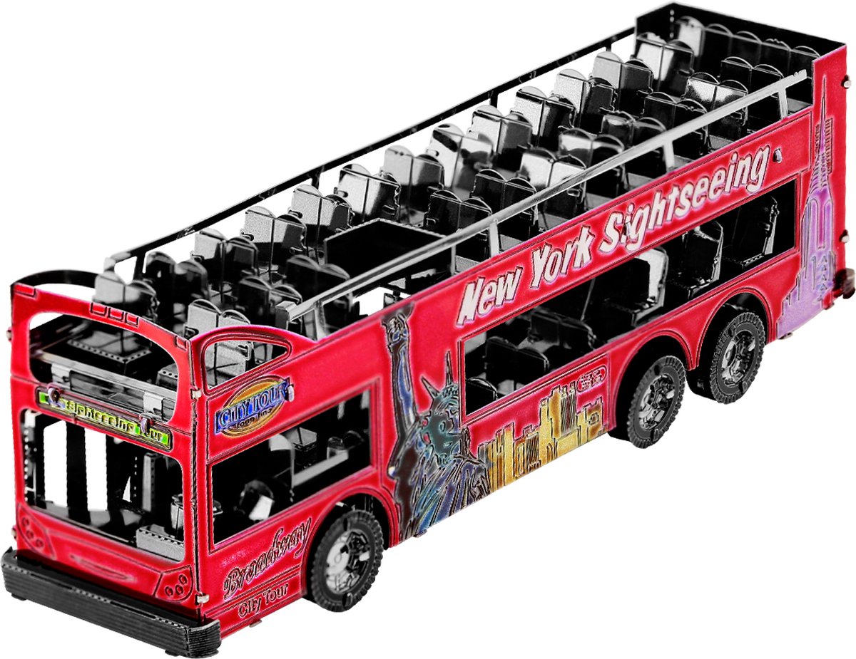 Metal Earth Big Apple Tour Bus Modelbouwset — afbeelding 2
