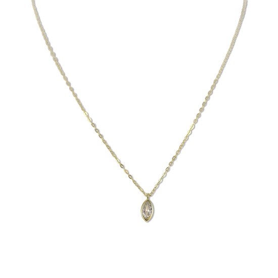 9 karaat ketting prince of wales voor dames | Lucardi-BE 9 karaat ketting prince of wales voor dames | Lucardi-BE