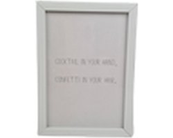 Fotolijst Ziona - Wit - Hout / Glas - 10 x 15 cm - Staand