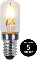 Star Trading LED Kogel Lamp lichtbron - E14 - Niet dimbaar - Super Warm Wit <2200K - 0.3 Watt - vervangt 3W Halogeen - set van 5