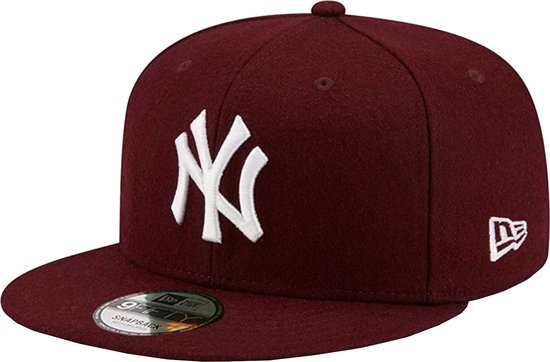 New Era New York Yankees MLB 9FIFTY Casquette 60245406, Femme, Bordeaux, Casquette, Taille : S/M