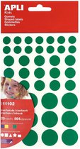 Apli Kids Gekleurde Stickers - 5 vormen - Blauw | Geel | Rood | Groen
