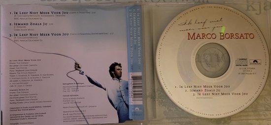 Marco Borsato ik leef niet meer voor jou cd-single, Marco Borsato