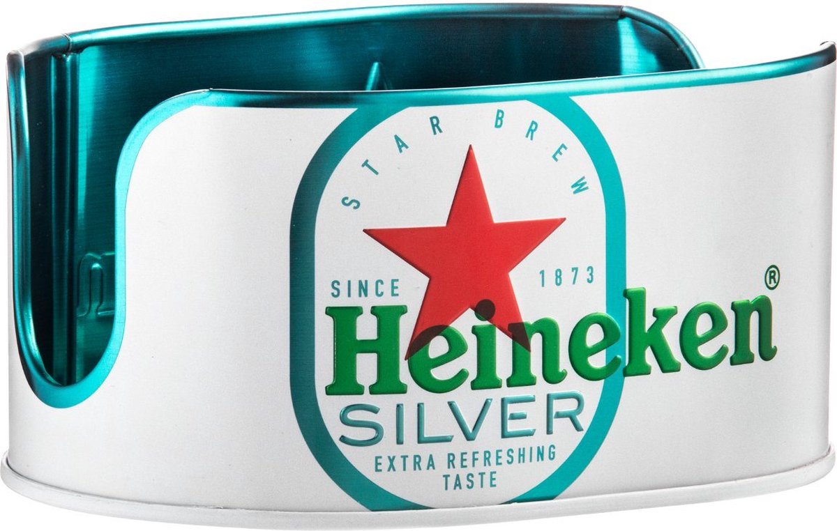 Heineken Silver Bierviltjes Houder Met 1 Rol Viltjes