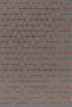 Vloerkleed Brinker Carpets Chiara 826 Grey Red - maat 200 x 290 cm