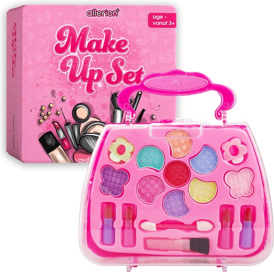 Allerion Make Up Koffer Meisjes – Voor Kinderen – Uitgebreide Set in Beautycase - Brievenbus Pakketje