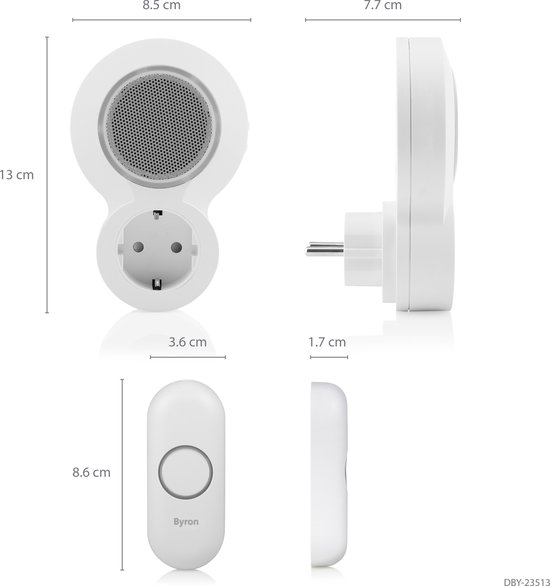 Ensemble de sonnettes sans fil Byron DBY-23513