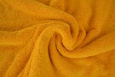 10 mètres de tissu éponge - Jaune ocre - 90% coton - 10% polyester