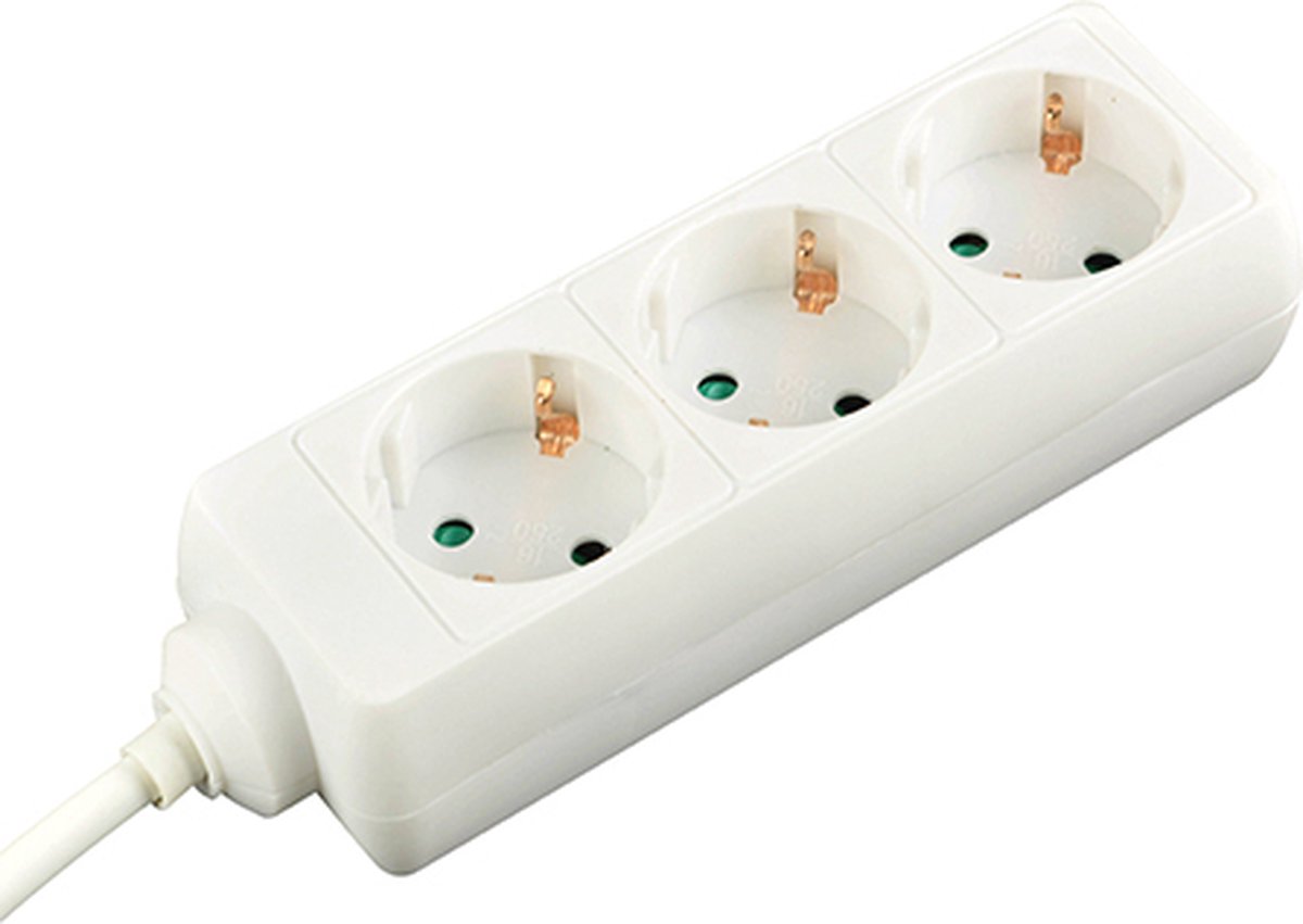 VB Extend 41250 Tafelcontactdoos 3 voudig wit geaard met 1.5 meter snoer