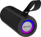 Denver BTV213 Enceinte Bluetooth avec Effets de lumière Lumineux - Boîte à Musique Portable - Zwart