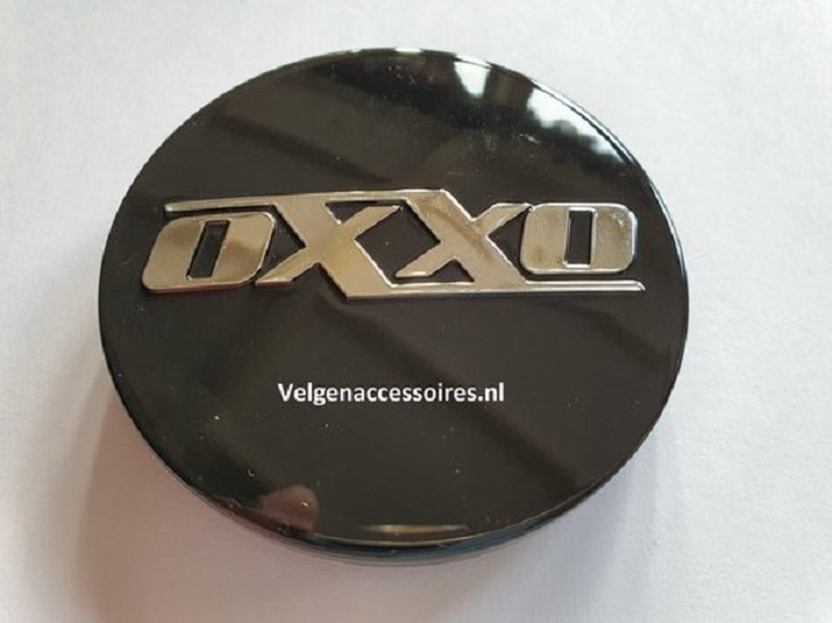 Tip: Set van 4 Originele Oxxo Naafdoppen 60mm XC600X-3D-1-GB-C zwart - Oxxo velgen - Originele velgen