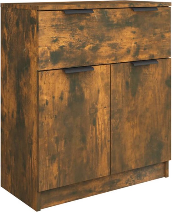 vidaXL Buffet 60 x 30 x 70 cm Bois décoré Chêne fumé coloré