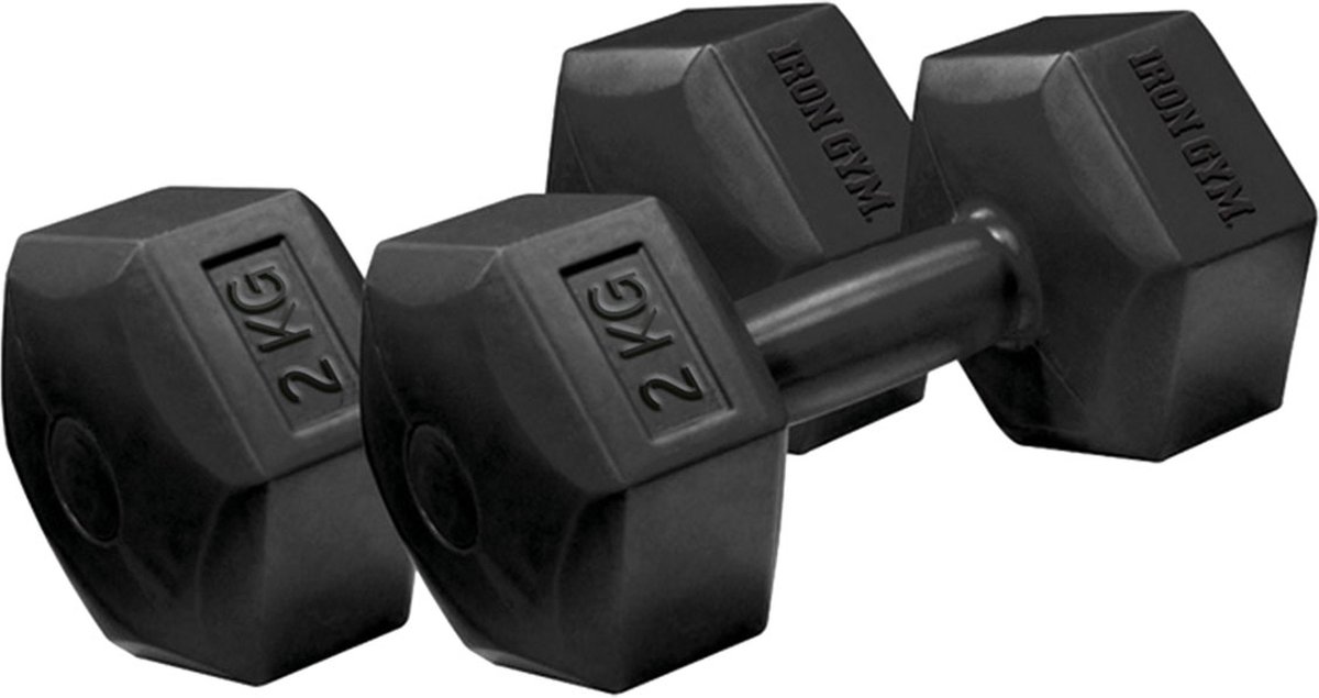 2x Iron Gym Dumbbell Hex | 2 kg