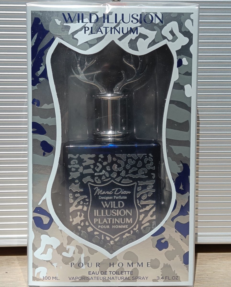 WILD ILLUSION PLATINUM parfum - mannen - Edt - 100 ml.