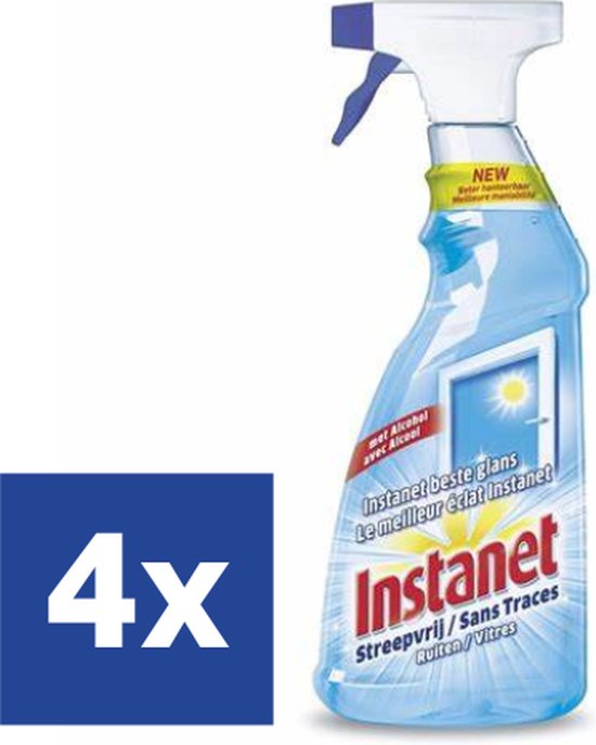 Instanet - Spray - Nettoyant vitres - 4 x 725 ml - Instanet