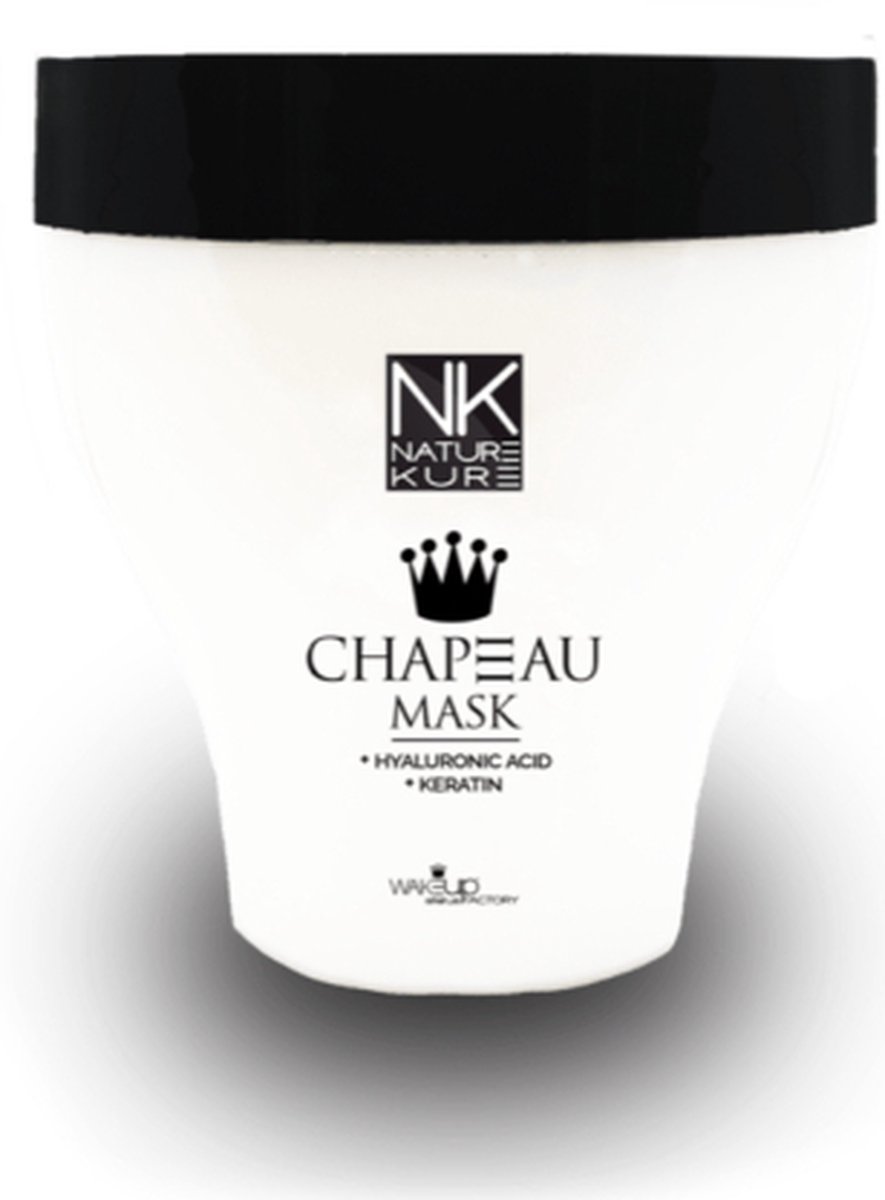 Haarmasker CHAPEAU BTX 250ml voor medium/dik haar, beschadigd, broos of gevoelig door kleuren of bleekmiddelen - herstructureert, hydrateert en herstelt - ook geïndiceerd voor extensions