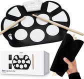 MikaMax Batterie électronique enroulable - Pads de batterie électrique - Mini Roll up Drum Kit