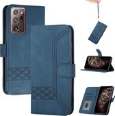 Samsung Galaxy S22 Ultra Bookcase | PU Lederen Telefoonhoesje | Pasjeshouder | Blauw