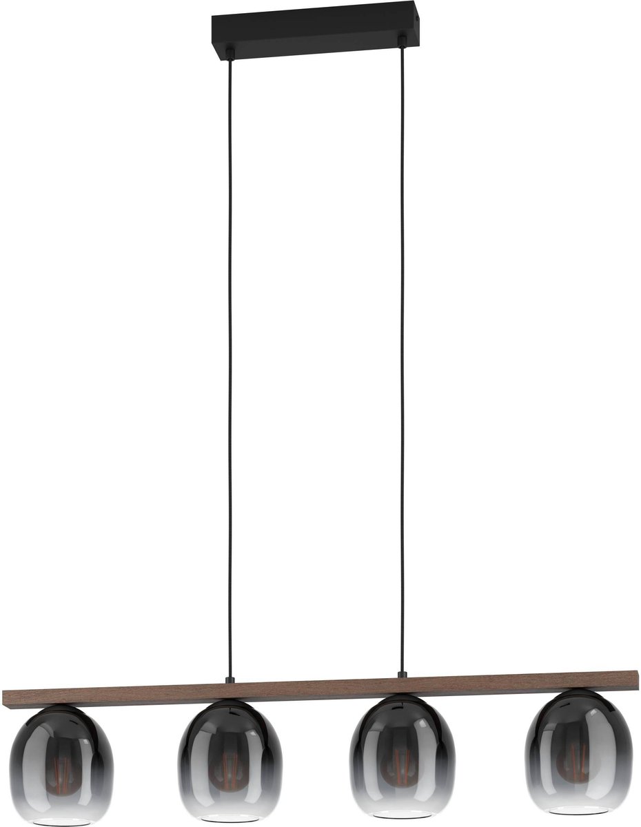 EGLO Filago Hanglamp - E27 - 88 cm - Zwart/Bruin