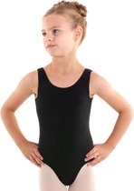 Balletpakje zwart | "Ondor" | voor meisje | Turnpakje | Balletpak | met brede schouderbandjes |  Maat 152/158 – 14 jaar
