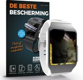4x Xiaomi Band 6 Privacy matte Screenprotector voor Smartwatch - De beste matte privacy scherm-bescherming voor je Xiaomi Band 6 Smartwatch - Dunner dan glas en breekt niet - matte beschermende privacy folie met Nano technologie