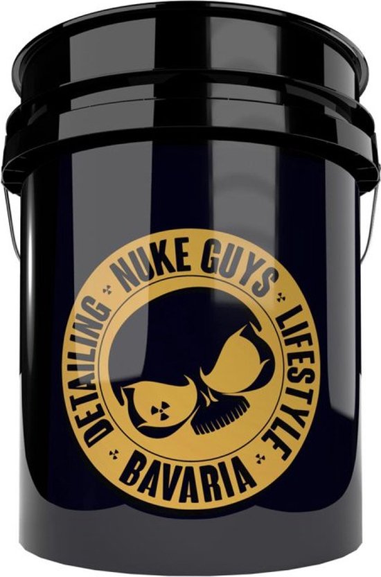 Seau de lavage Nuke Guys Bavaria Gold 5 gallons / 19 litres adapté à tous les accessoires Grit Guard