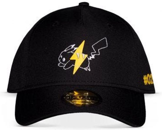 Pokémon - Pikachu Bliksem Pet - Verstelbaar - Zwart