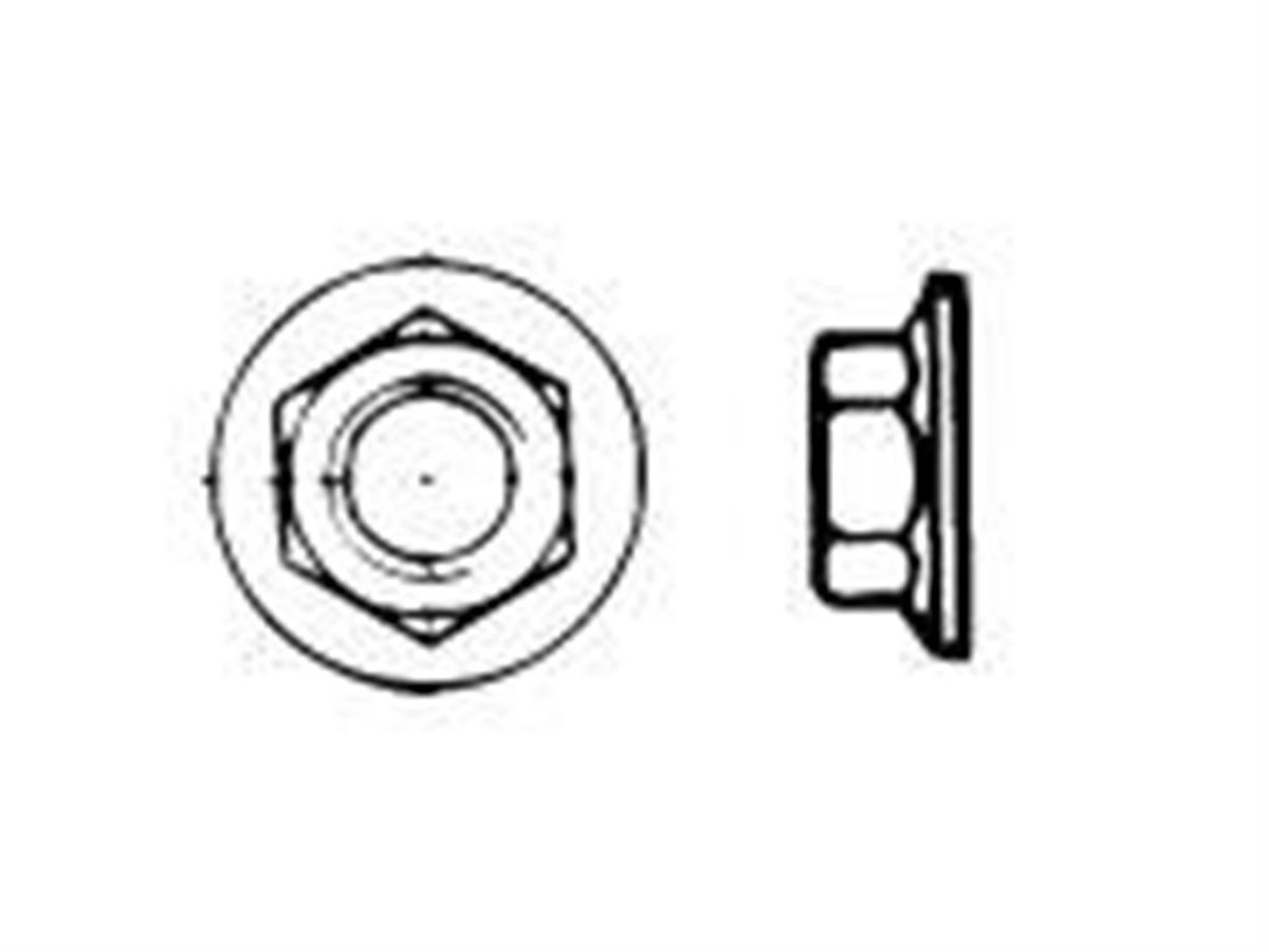 Flensmoer Din6923 M Vert Kl8 M10 Elvz - 100 stuks