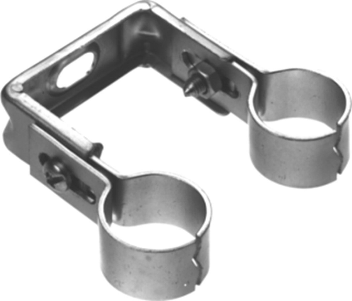 WALR dubb pijpbeugel BIS Duplo, uitw buisdiam 22mm, pijpbeugel staal