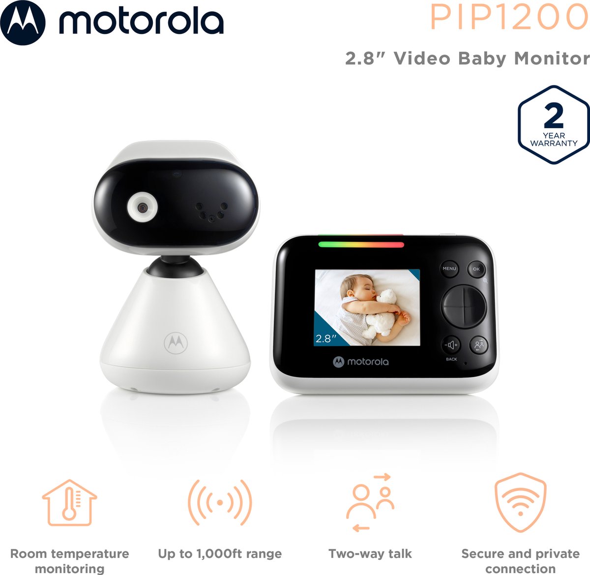 Motorola PIP 1200 Babyfoon met Camera - afbeelding 2