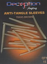 Anti Tangle Sleeves Trans Brown Qty : 15