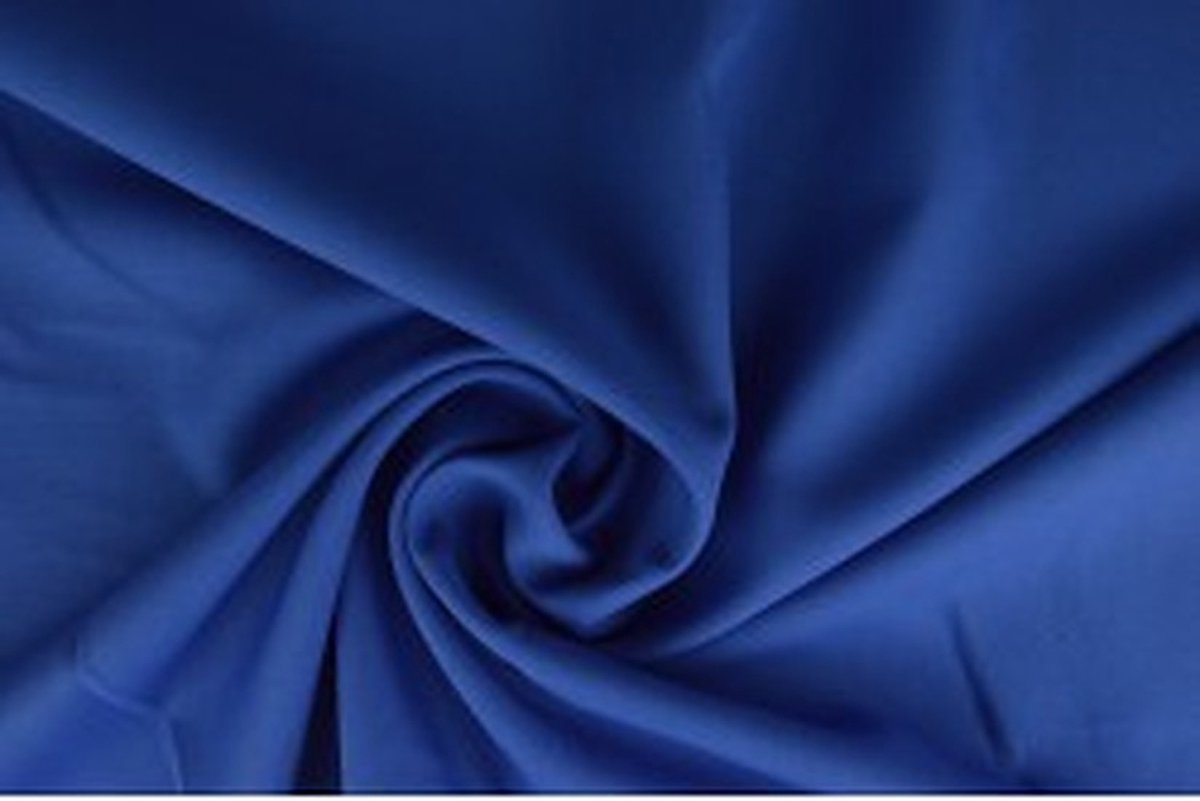 50 meter texture stof - Blauw - 100% polyester