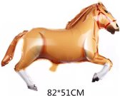 Folieballon paard bruin 80 cm